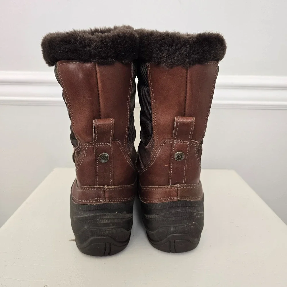 The North Face Women Chilkat III Waterproof Pull-On Boot 10 Brown Winter Outdoor
